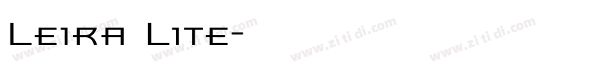 Leira Lite字体转换